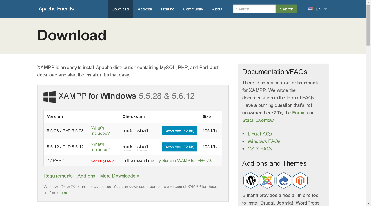 Download XAMPP